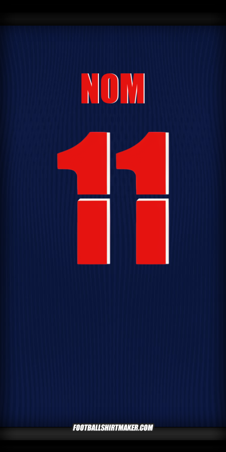 Maillot Paris Saint Germain Cup 2025/2026 -  nom - 11