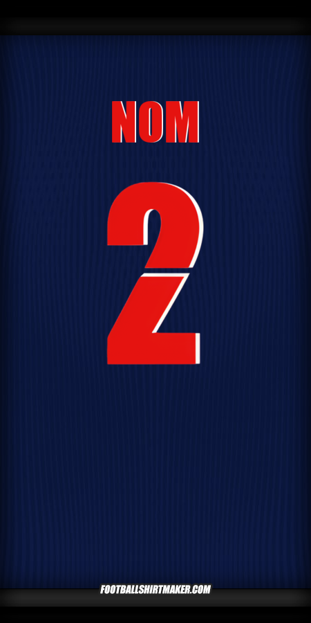 Maillot Paris Saint Germain Cup 2025/2026 -  nom - 2