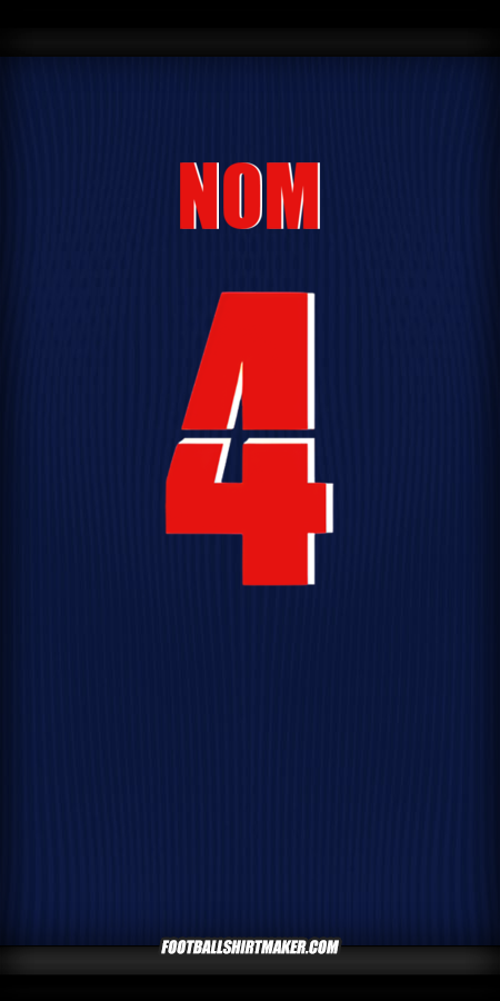 Maillot Paris Saint Germain Cup 2025/2026 -  nom - 4