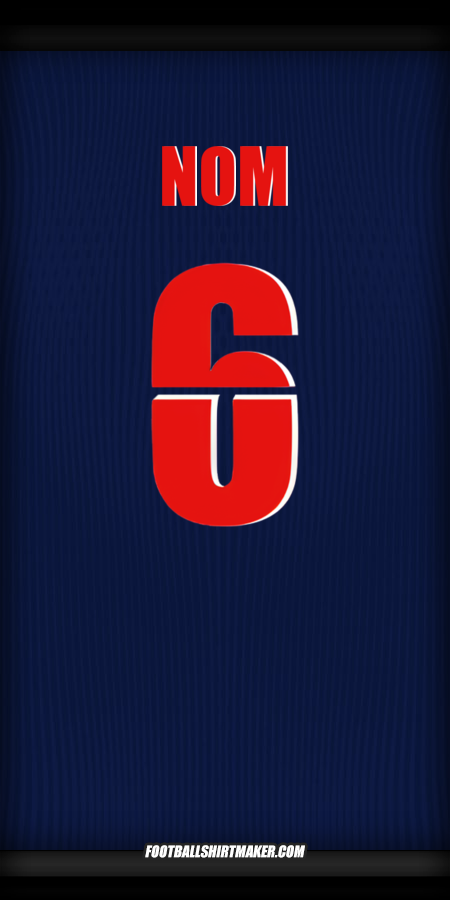 Maillot Paris Saint Germain Cup 2025/2026 -  nom - 6