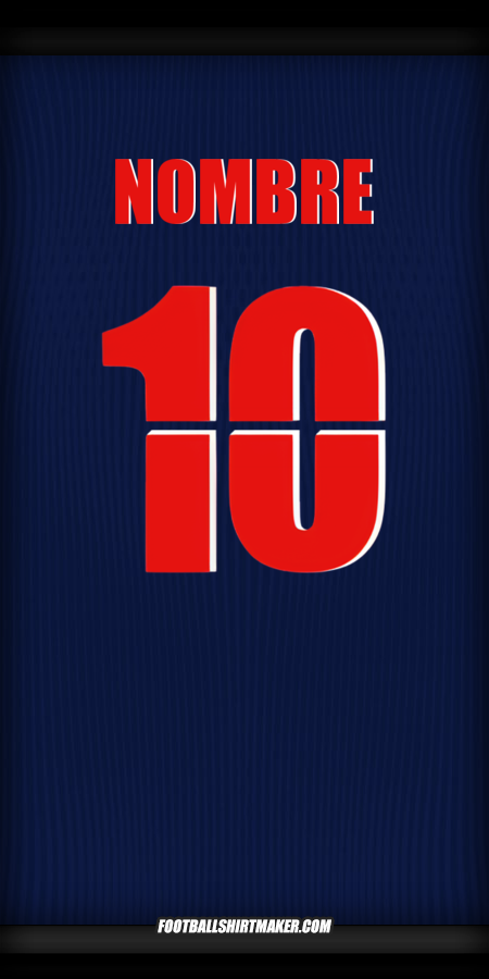 Jersey Paris Saint Germain Cup 2025/2026 -  nombre - 10