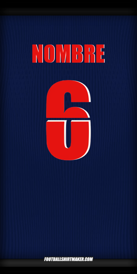 Jersey Paris Saint Germain Cup 2025/2026 -  nombre - 6