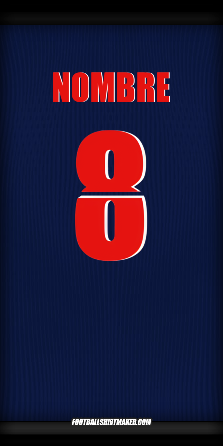 Jersey Paris Saint Germain Cup 2025/2026 -  nombre - 8