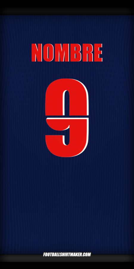 Jersey Paris Saint Germain Cup 2025/2026 -  nombre - 9