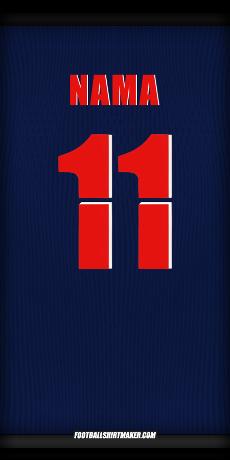 Jersey Paris Saint Germain Cup 2025/2026 -  nama - 11