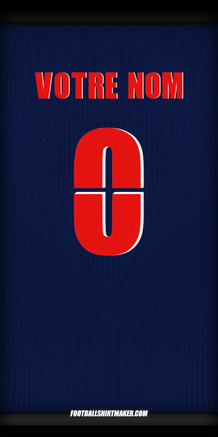 Maillot Paris Saint Germain Cup 2025/2026 -  votre nom - 0