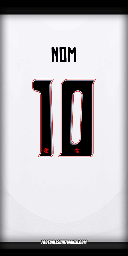 Maillot Flamengo Club World Cup 2025 Extérieur -  nom - 10