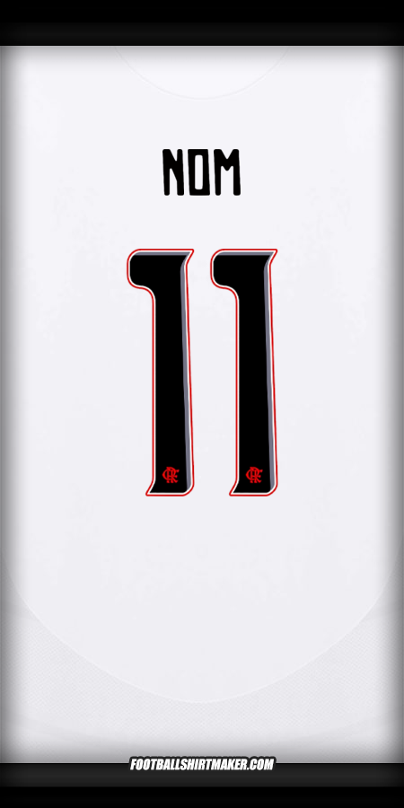 Maillot Flamengo Club World Cup 2025 Extérieur -  nom - 11