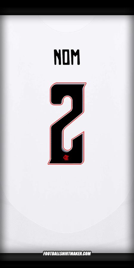 Maillot Flamengo Club World Cup 2025 Extérieur -  nom - 2