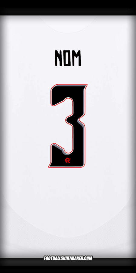 Maillot Flamengo Club World Cup 2025 Extérieur -  nom - 3