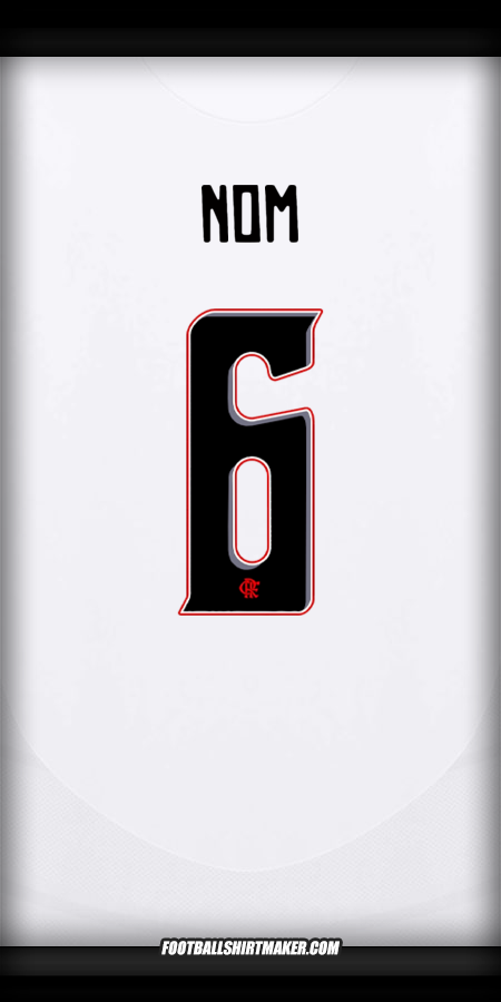 Maillot Flamengo Club World Cup 2025 Extérieur -  nom - 6