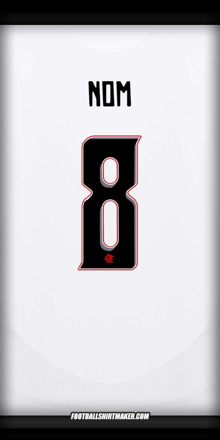 Maillot Flamengo Club World Cup 2025 Extérieur -  nom - 8