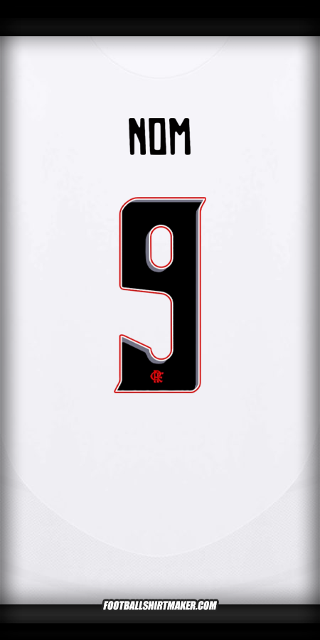 Maillot Flamengo Club World Cup 2025 Extérieur -  nom - 9