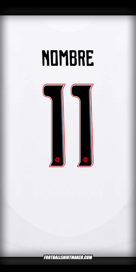 Jersey Flamengo Club World Cup 2025 Visita -  nombre - 11