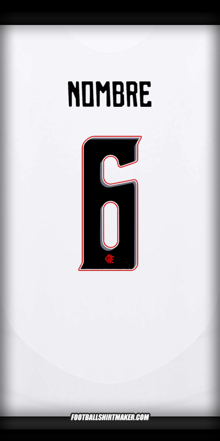 Jersey Flamengo Club World Cup 2025 Visita -  nombre - 6