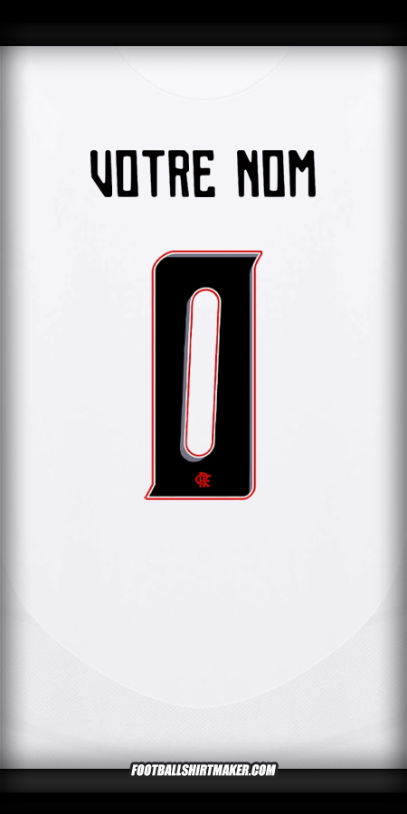 Maillot Flamengo Club World Cup 2025 Extérieur -  votre nom - 0