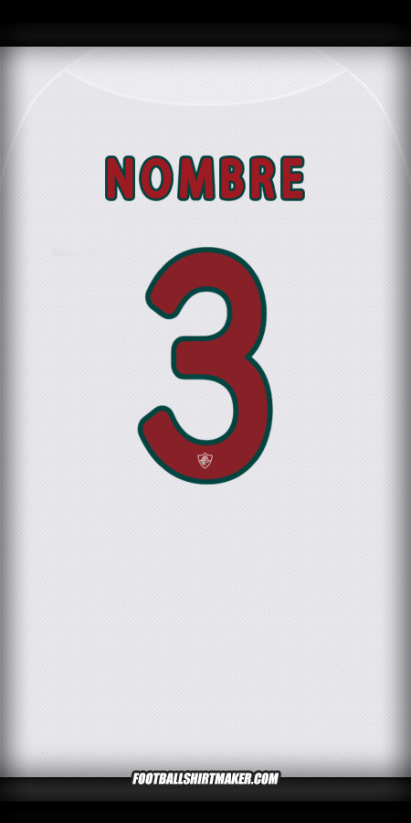 Jersey Fluminense Club World Cup 2025 Visita -  nombre - 3