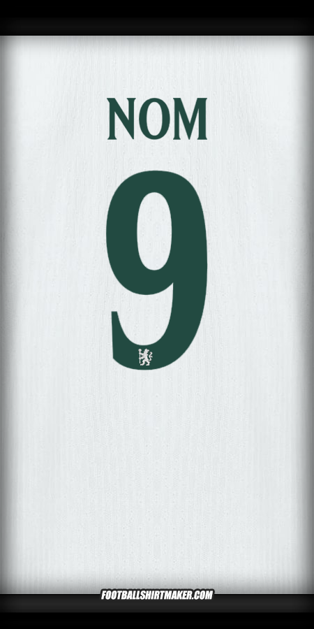 Maillot Chelsea Cup 2025/2026 Extérieur -  nom - 9