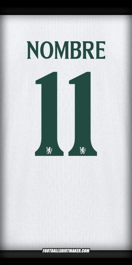 Jersey Chelsea Cup 2025/2026 Visita -  nombre - 11