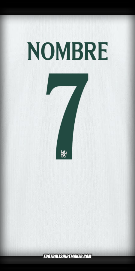 Jersey Chelsea Cup 2025/2026 Visita -  nombre - 7