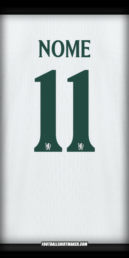 Camisola Chelsea Cup 2025/2026 Alternativa -  nome - 11