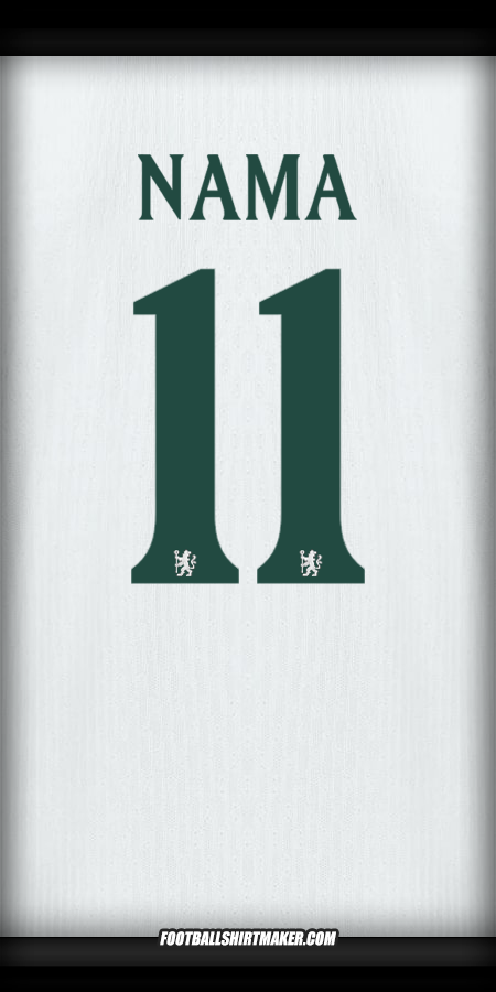 Jersey Chelsea Cup 2025/2026 Alternatif -  nama - 11