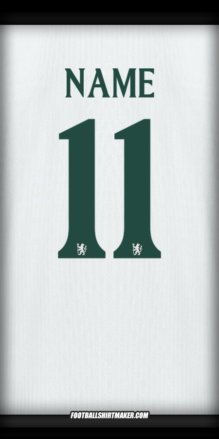 Jersey Chelsea Cup 2025/2026 Away -  name - 11