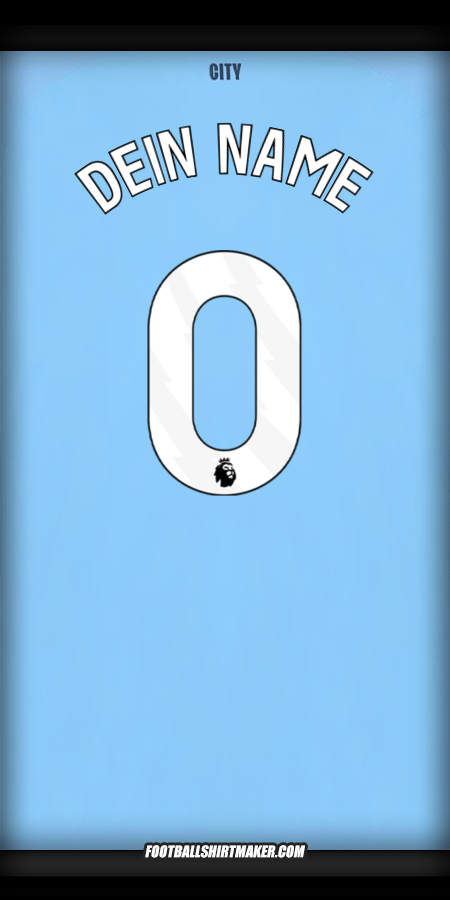 Trikot Manchester City 2025/2026 -  dein name - 0