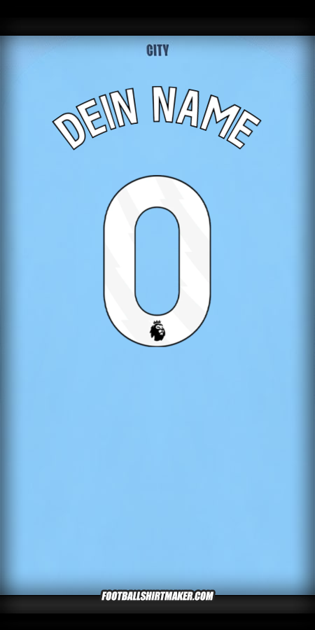 Trikot Manchester City 2025/2026 -  dein name - 0