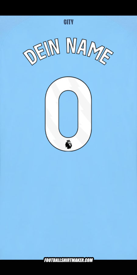 Trikot Manchester City 2025/2026 -  dein name - 0
