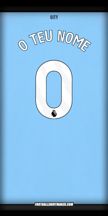 Camisola Manchester City 2025/2026 -  o teu nome - 0