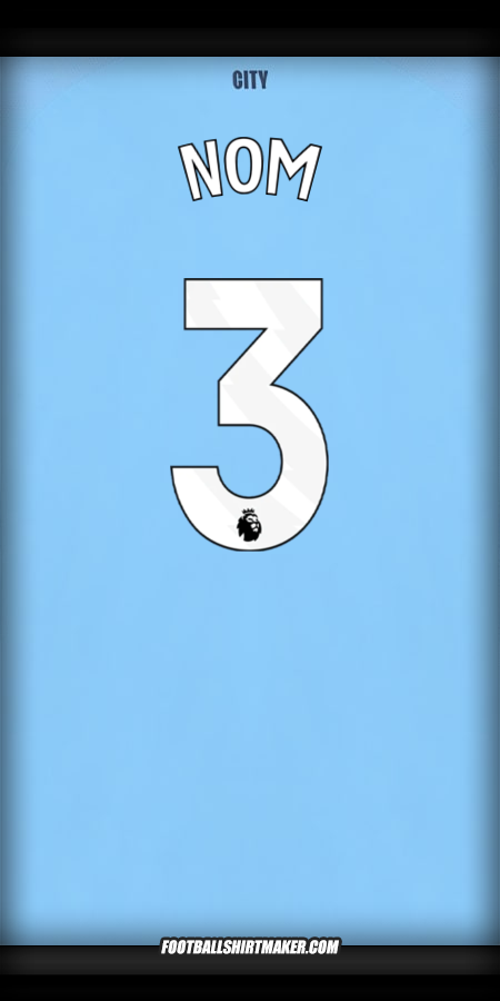 Maillot Manchester City 2025/2026 -  nom - 3