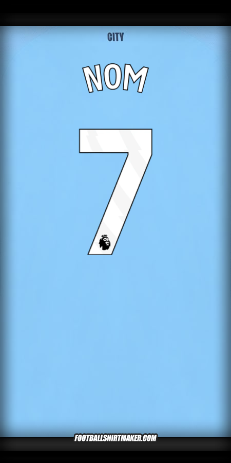 Maillot Manchester City 2025/2026 -  nom - 7