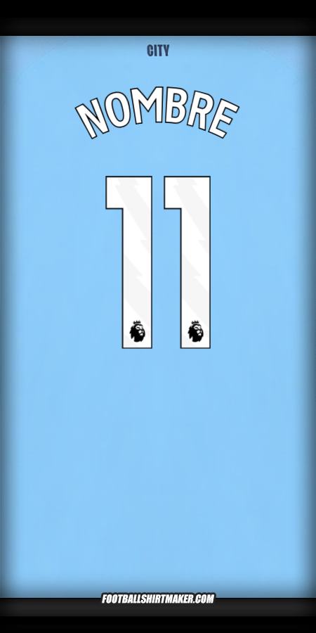 Camiseta Manchester City 2025/2026 -  nombre - 11