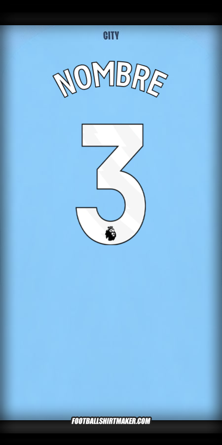 Camiseta Manchester City 2025/2026 -  nombre - 3