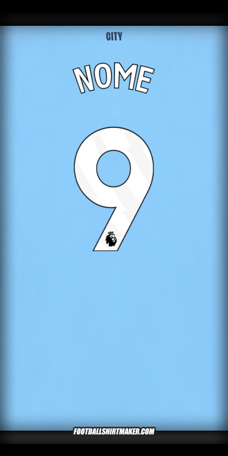 Camisa Manchester City 2025/2026 -  nome - 9