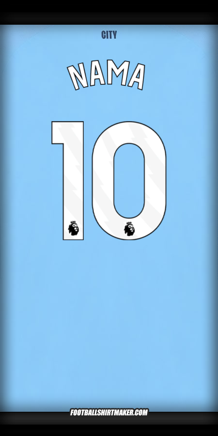 Jersey Manchester City 2025/2026 -  nama - 10