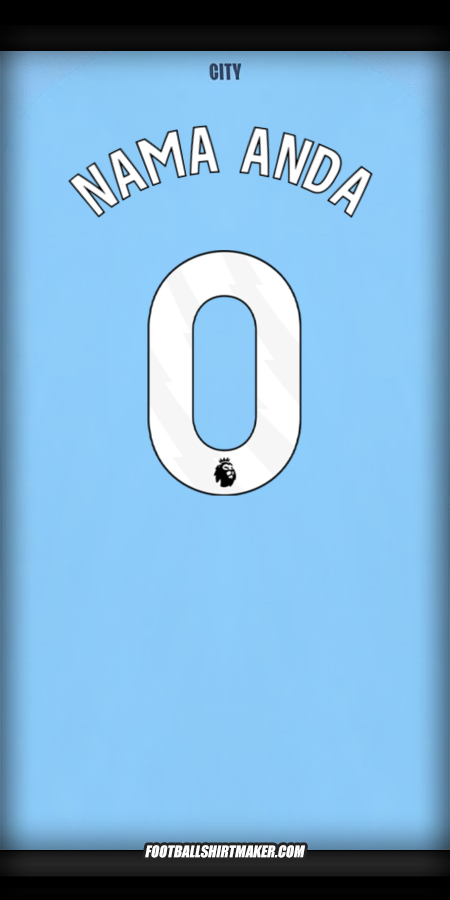 Jersey Manchester City 2025/2026 -  nama anda - 0