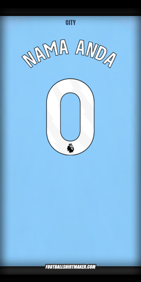 Jersey Manchester City 2025/2026 -  nama anda - 0