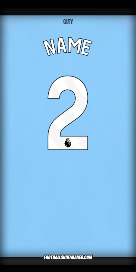 Trikot Manchester City 2025/2026 -  name - 2