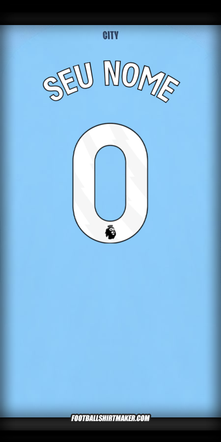 Camisa Manchester City 2025/2026 -  seu nome - 0