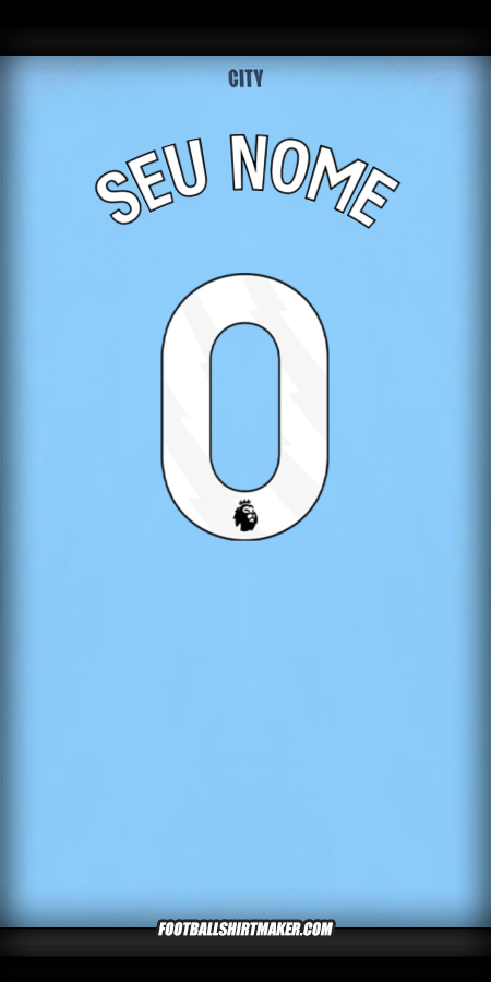 Camisa Manchester City 2025/2026 -  seu nome - 0