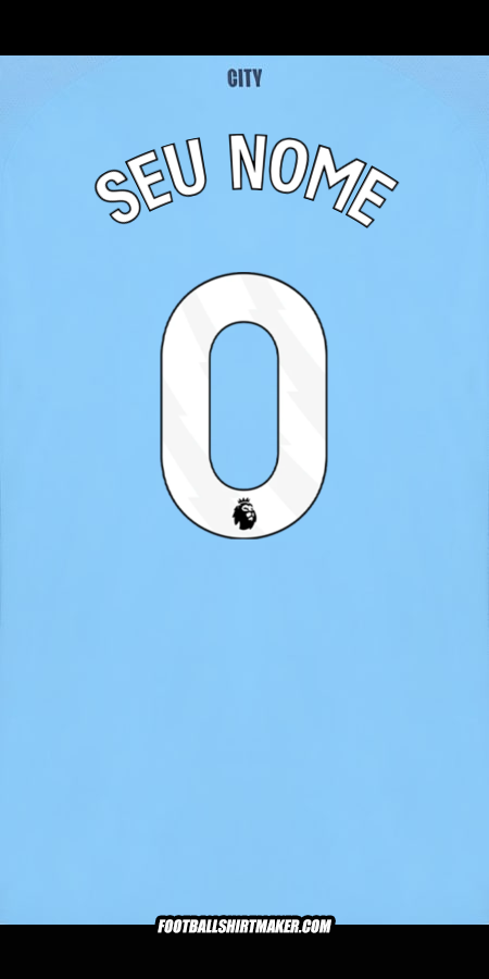 Camisa Manchester City 2025/2026 -  seu nome - 0