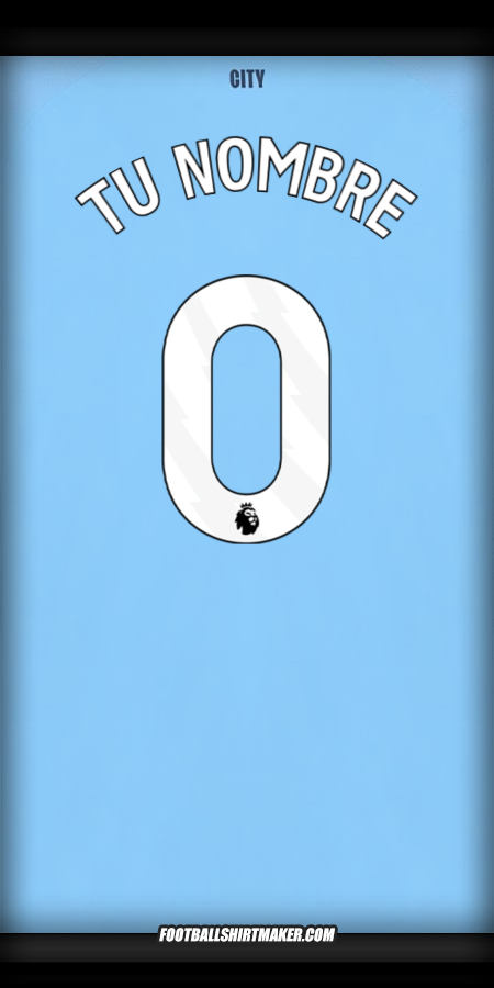 Camiseta Manchester City 2025/2026 -  tu nombre - 0