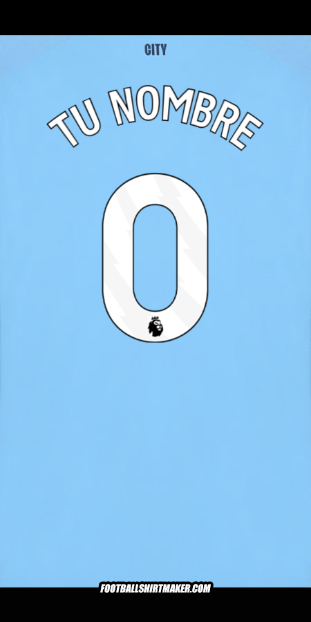 Camiseta Manchester City 2025/2026 -  tu nombre - 0