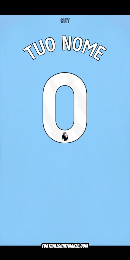 Maglia Manchester City 2025/2026 -  tuo nome - 0
