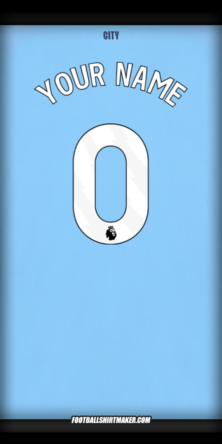 Jersey Manchester City 2025/2026 -  your name - 0