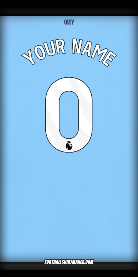 Jersey Manchester City 2025/2026 -  your name - 0