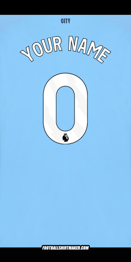 Shirt Manchester City 2025/2026 -  your name - 0