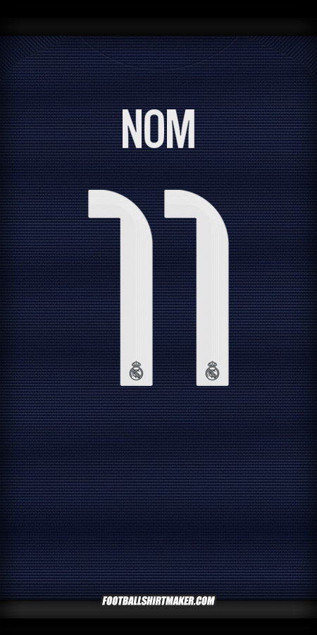 Maillot Real Madrid CF Cup 2025/2026 Extérieur -  nom - 11